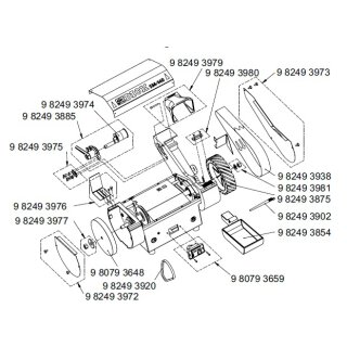 SM-140 ET. 3875 Kontaktscheibe komplett, ø 200 x 50 mm