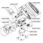 SM-90/SM-100 E.T. 3650 Maschinenfuß (1 Satz = 4...