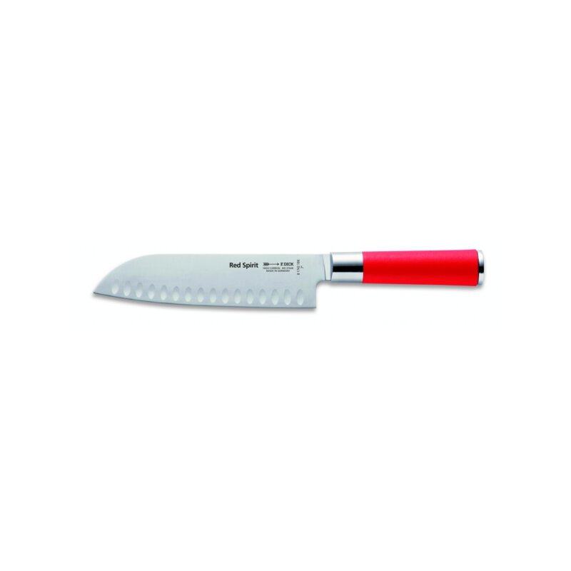 Santoku, Kullenschliff, 18 cm Red Spirit F. Dick