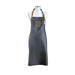 Grillschürze Leder in schwarz von Dick