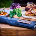 Leder-Rolltasche schwarz, 5-tlg., ohne Bestückung