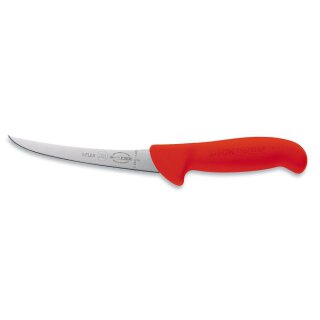 F. DICK Ausbeinmesser, geschweifte Klinge, semi-flexibel ErgoGrip, 15cm, rot