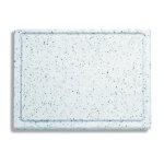 Kunststoff-Schneidbrett, Weiß-marmoriert 26,5 x...